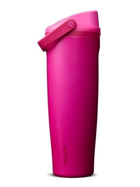 💋Owala FreeSip 40oz Water Bottle “Read My Lips” Metallic Pink Satin Finish NWT